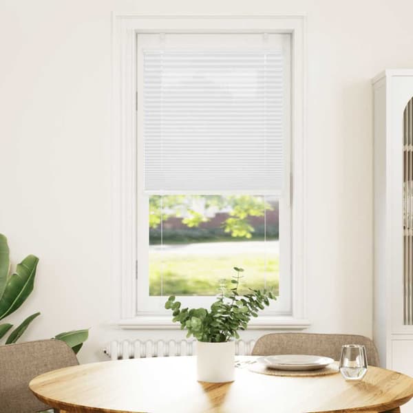 Plisserad persienn vit 60x100cm tyg bredd 59,4cm polyester
