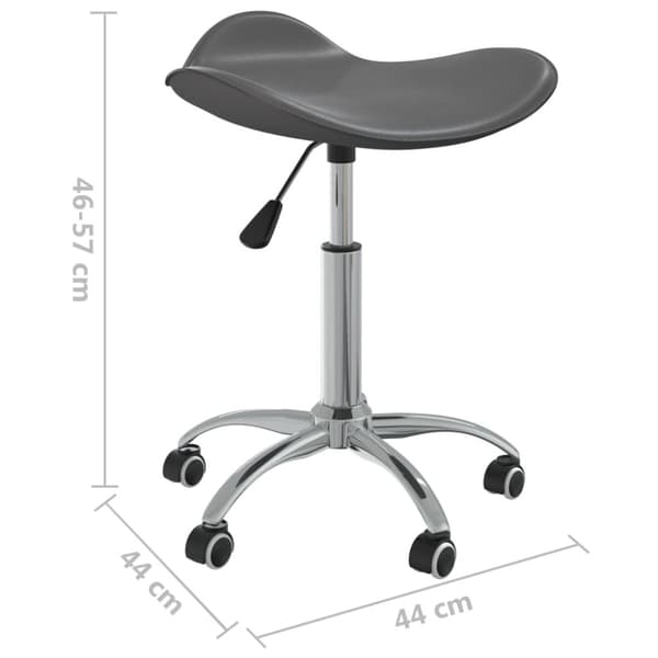 Snurrbar matstol grå konstläder