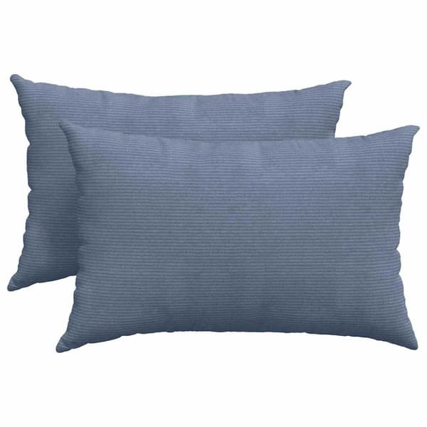 Sofakuddar 2 pcs Blå 60 x 40 cm Kordread tyg