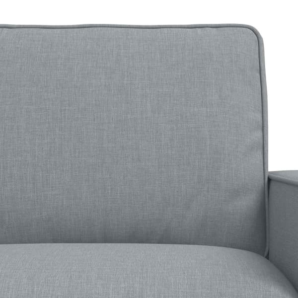 Soffset 2 pcs Ljusgrå 182 x 80 x 82 cm tyg