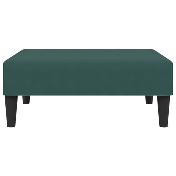 Fotpall mörkgrön 77x55x31 cm sammet