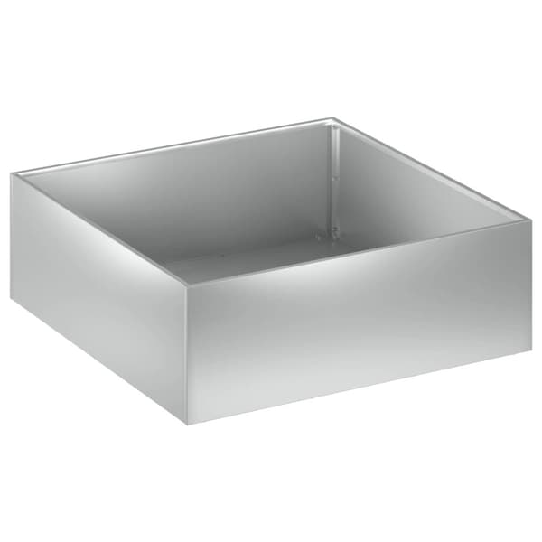 Trädgårdsplanterare 2 st Silver 40 x 40 x 20 cm