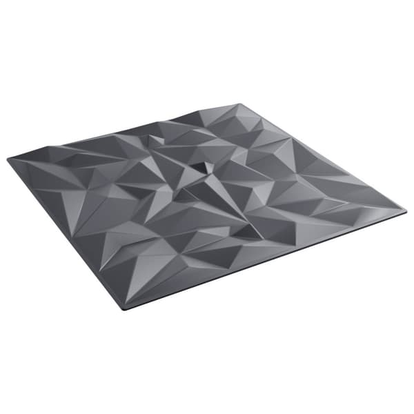 Väggpaneler 48 pcs Amethyst Grå 50 x 50 cm XPS Skum