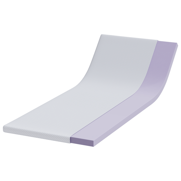 Memory foam madrass toppers 70 x 200 cm Thick Mjuk Vit