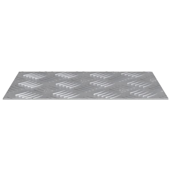 Trappsteg Rektangulär 4 pcs Silver 30 x 20 cm Aluminium
