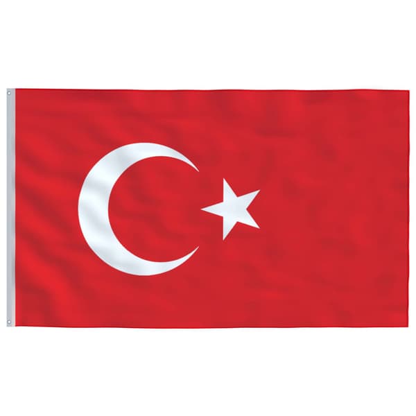 Turkiets flagga 90x150 cm