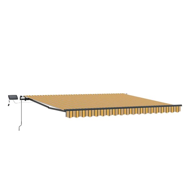 Utfällbar markis Flerfärgsdesign 450 ×350 cm tyg