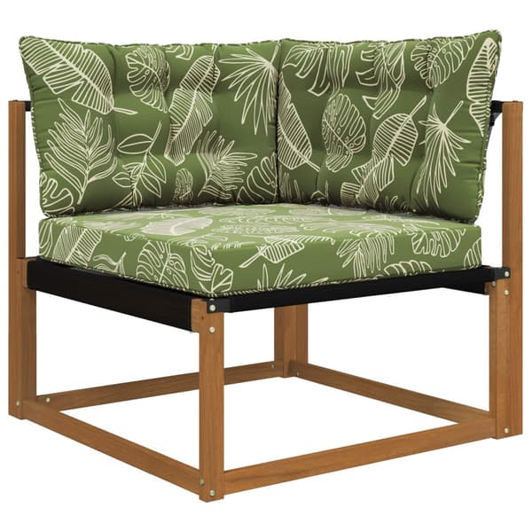 Utomhus Soffa Kudde 3 pcs Bladdesign Polyester