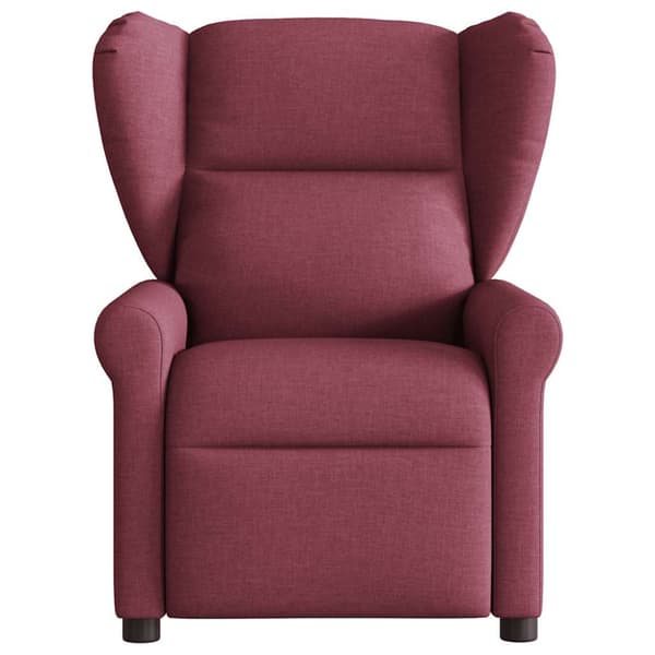 Massagefåtölj vinröd tyg