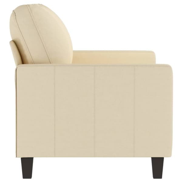 2-sitssoffa gräddvit 120 cm tyg