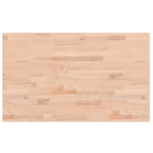 Bordsskiva 100x60x2,5 cm rektangulär massivt bokträ