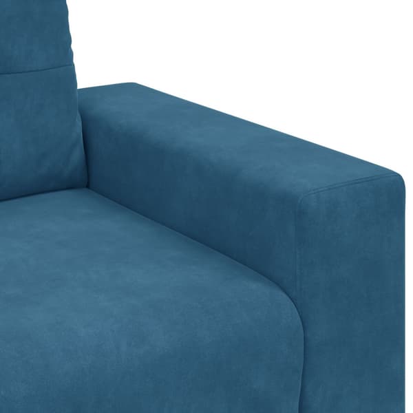 Soffa 2 st Blå Sammet