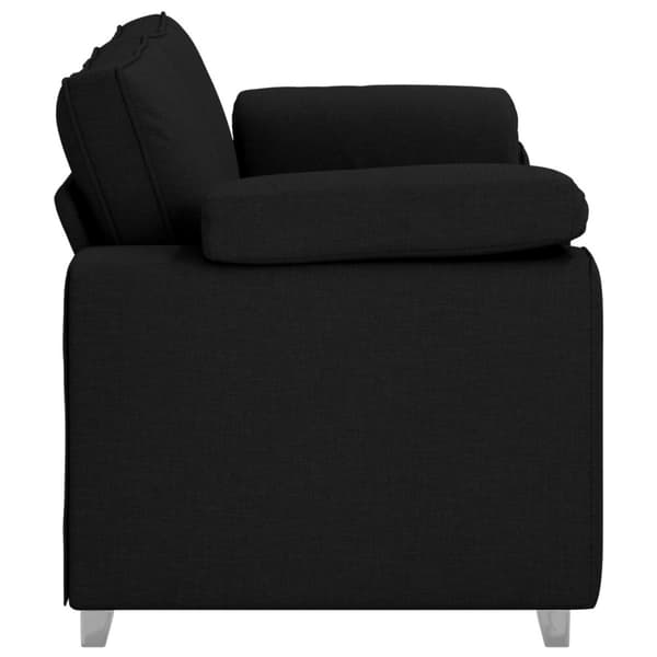 Tvåsitssoffa Svart 180 cm tyg