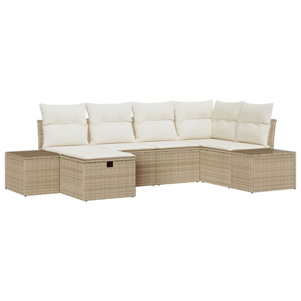 Soffset med kudde 6 pcs konstrotting