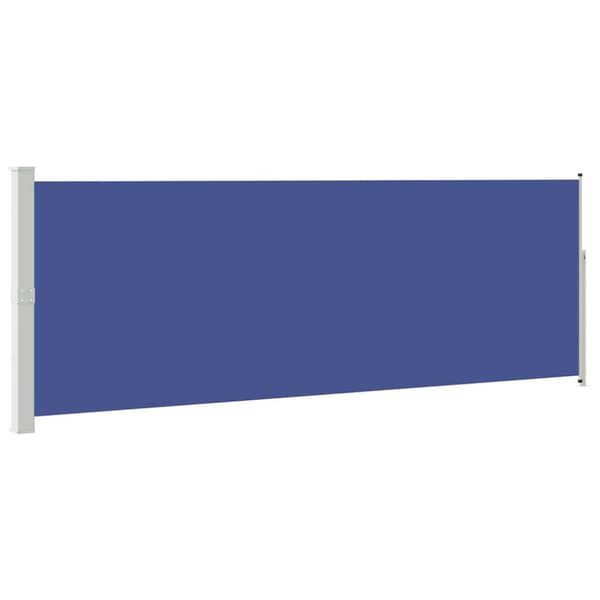 Infällbar sidomarkis 160 x 500 cm blå