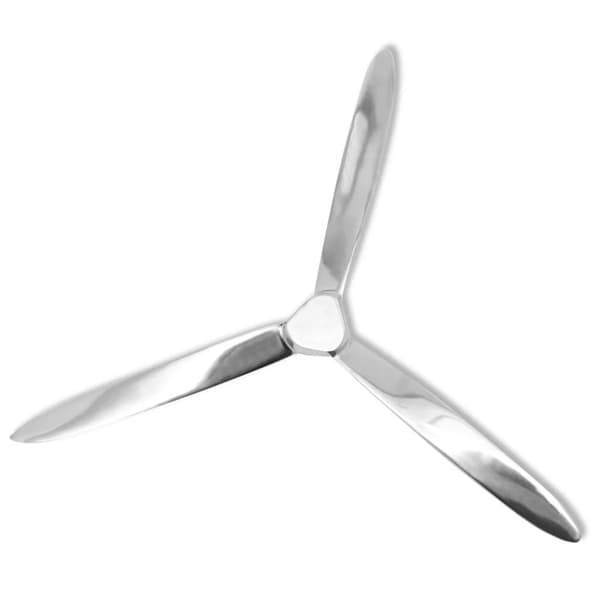 Väggmonterad propeller aluminium silver 70 cm