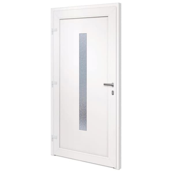 Ytterdörr vit 98x200 cm PVC