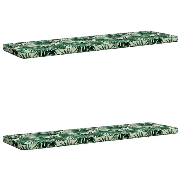 2-delade Bänk Kuddar VUGHT 2 st 100% Polyester Bladmönster