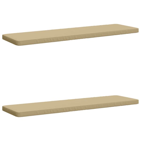 2-delade Bänk Kuddar VUGHT 2 st 100% Polyester Beige