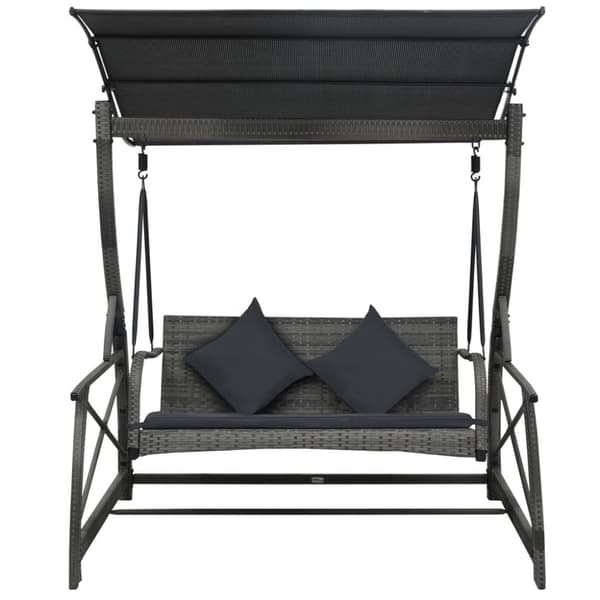 Hammock 3-sits med tak konstrotting grå