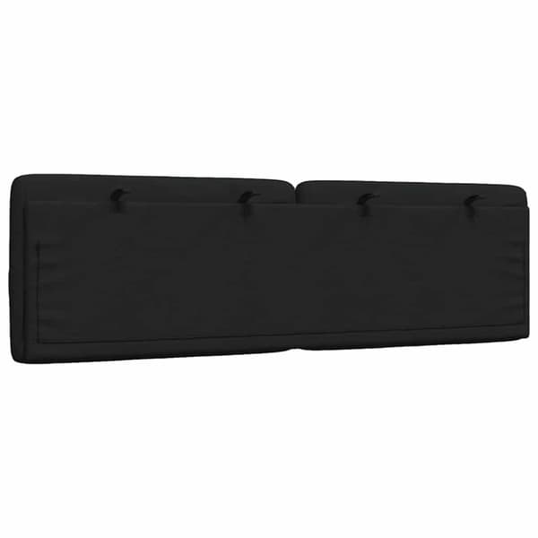 Headboard Cushion Black 160 cm Fabric