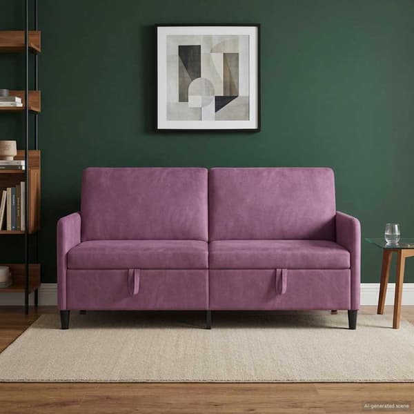 Soffa med förvaring Lila 172 x 78 x 87 cm Polyester