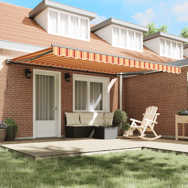 Markisram Flerfärgsdesign 450 × 300 cm