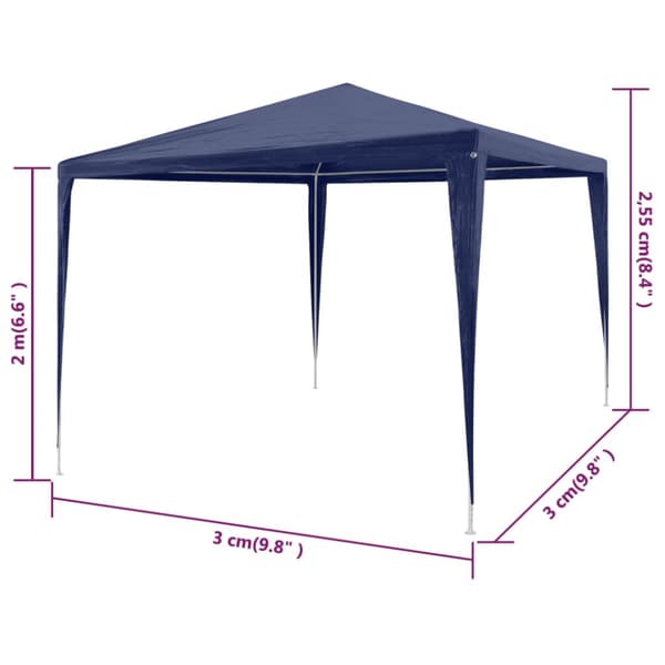 Partytält 3x3 blå