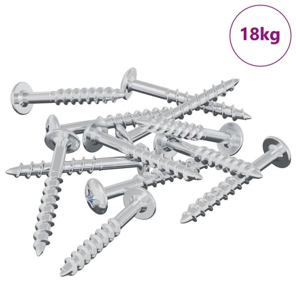 Skruv 7792 pcs Silver 9,8 x 35 mm Järn
