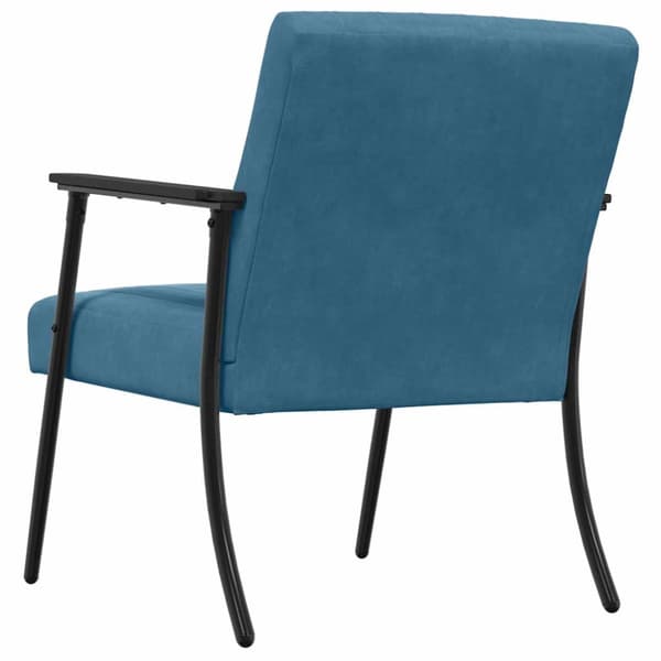 fåtölj Blå 59 x 75 x 78 cm Sammet