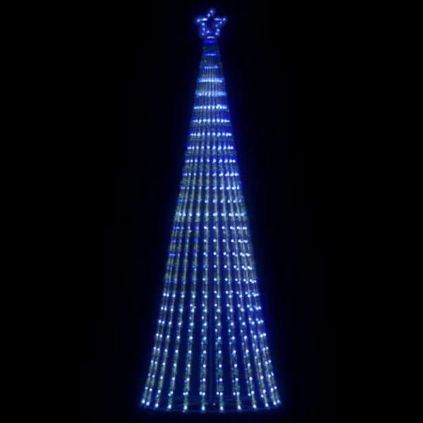LED julgran 475 LEDs blå 247 cm