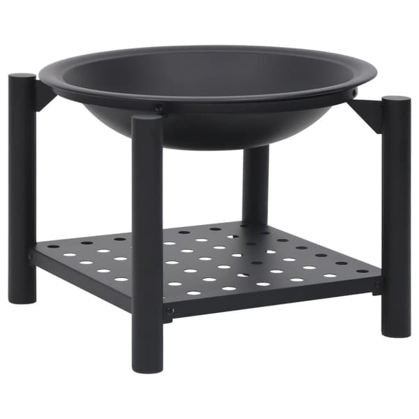 Eldstad med eldgaffel 54x54x55 cm stål