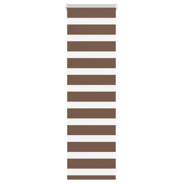 Rullgardin zebra brun 40x100 cm tyg bredd 35,9 cm polyester