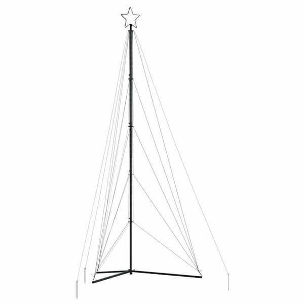 LED julgran 615 LEDs blå 404,5 cm