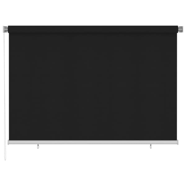 Rullgardin utomhus 220x140 cm svart