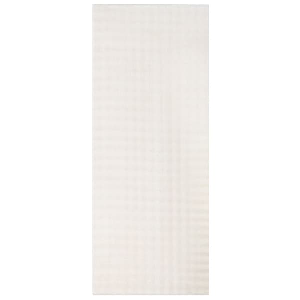Områdesmattor Rektangulär SIROLO Kräm 200 x 80 cm Polyester
