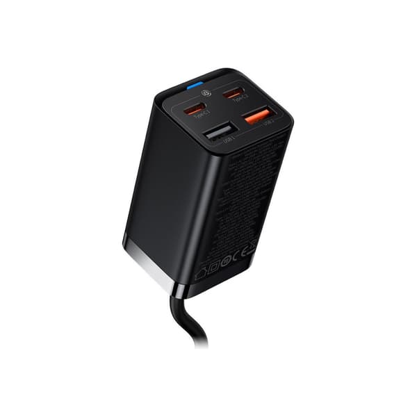 Baseus strömadapter - GaN3 Pro - 2 x USB-C, 2 x USB - 65 watt