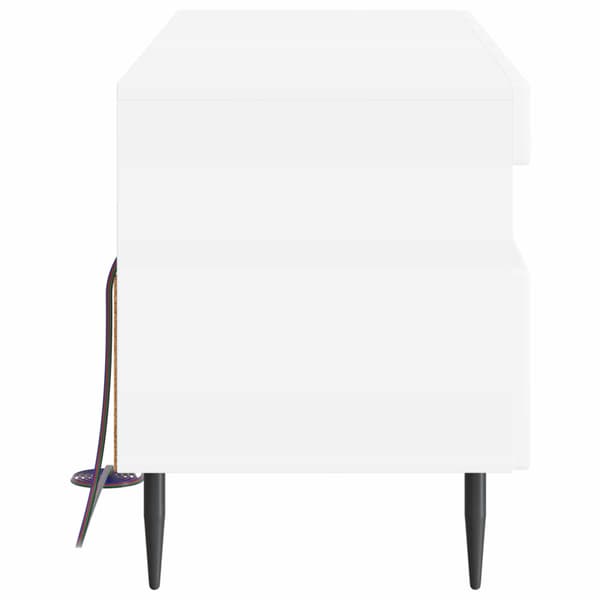 LED TV-skåp Vit Konstruerat trä