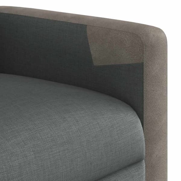 Reclinerfåtölj mörkgrå tyg
