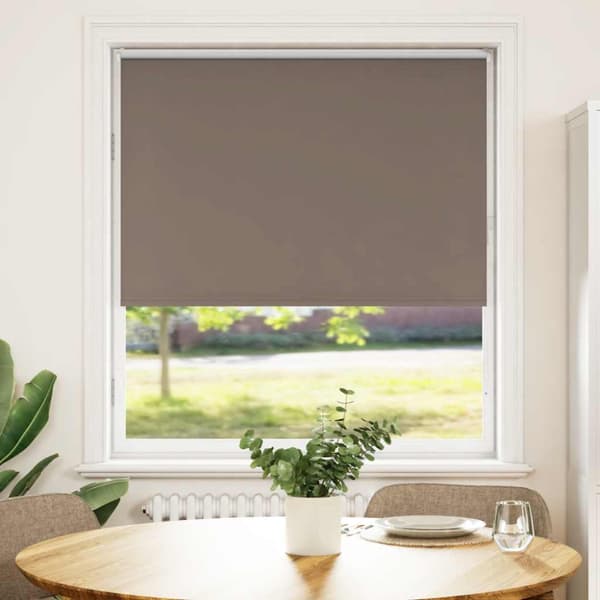 Mörkläggningsgardin kaffe 110x150 cm tygbredd 105,7cm polyester