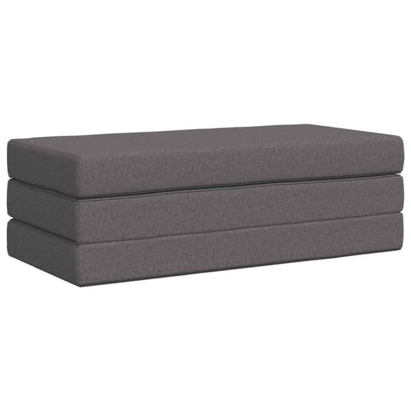 Fällbar Soffbed 140 x 67 x 45 cm Ljusgrå