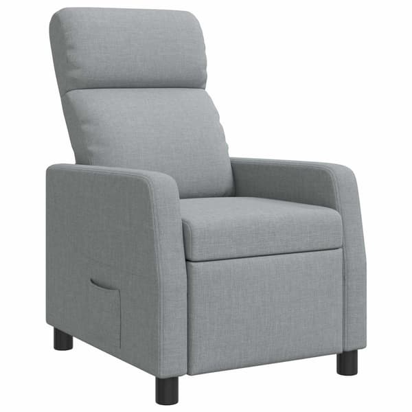 Recliner Ljusgrå Tyg