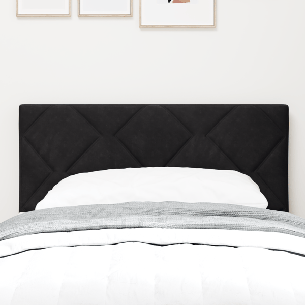 LED huvuddyna Svart 80 cm Sammet