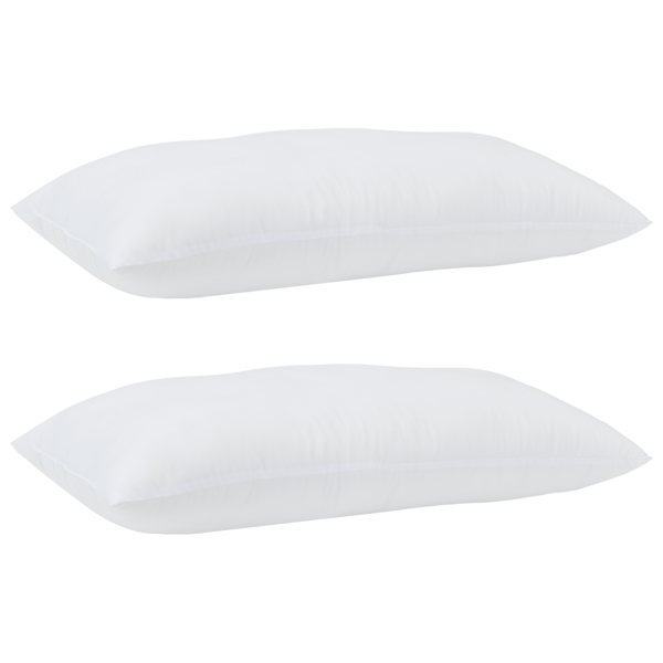 Kudde med kudde 2 pcs Vit 81 x 42 x 20 cm Polyester