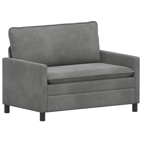 Soffa Mörkgrå 126 x 81 x 87,5 cm Sammet