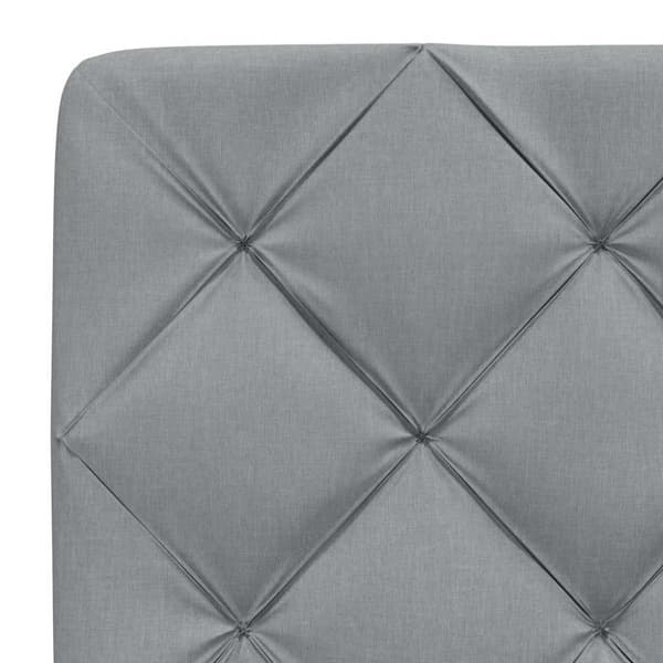 Bed Frame without Mattress Light Grey 90x190 cm Fabric