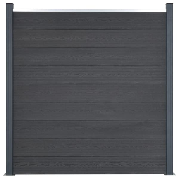 Staketpanel grå 699x186 cm WPC
