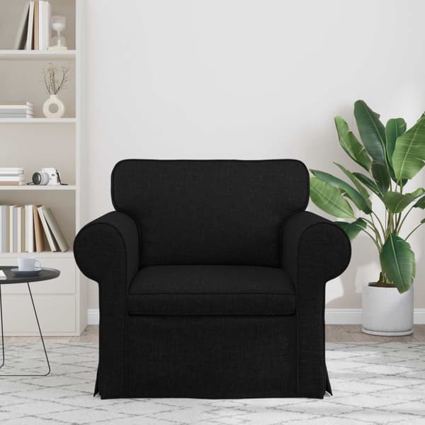 Soffa Svart 95 x 82 x 80 cm tyg