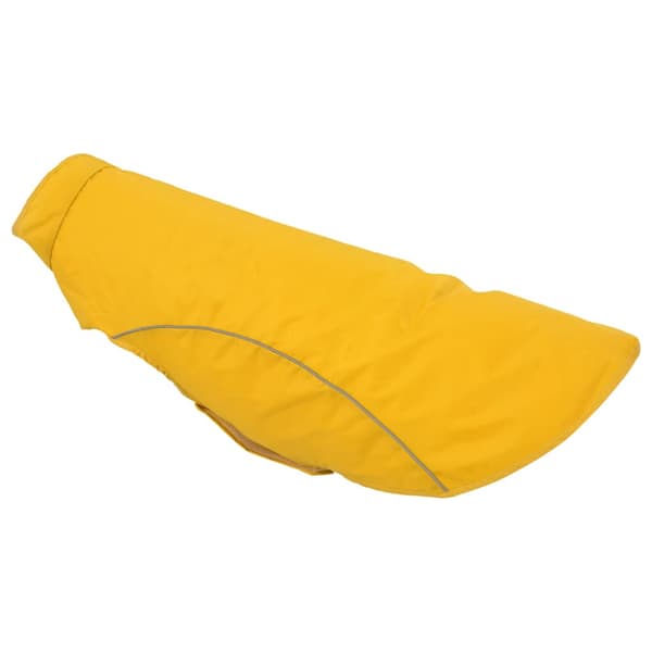 Regnrock för hundar med reflexer polyester gul 4XL