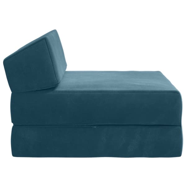 Fällbar Soffbed Blå 60 x 70 x 41 cm Tyg